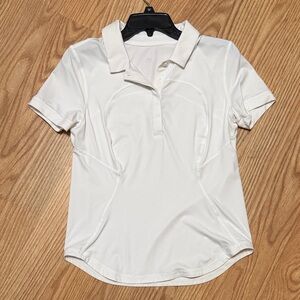 Lululemon Women's White Polo Shirt